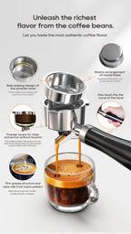 Cafetera Espresso HiBREW H10B 20 Bar Semiautomática Slim Frío y Caliente