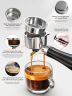 Cafetera Espresso HiBREW H10B 20 Bar Semiautomática Slim Frío y Caliente