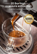 Cafetera Espresso HiBREW H10B 20 Bar Semiautomática Slim Frío y Caliente