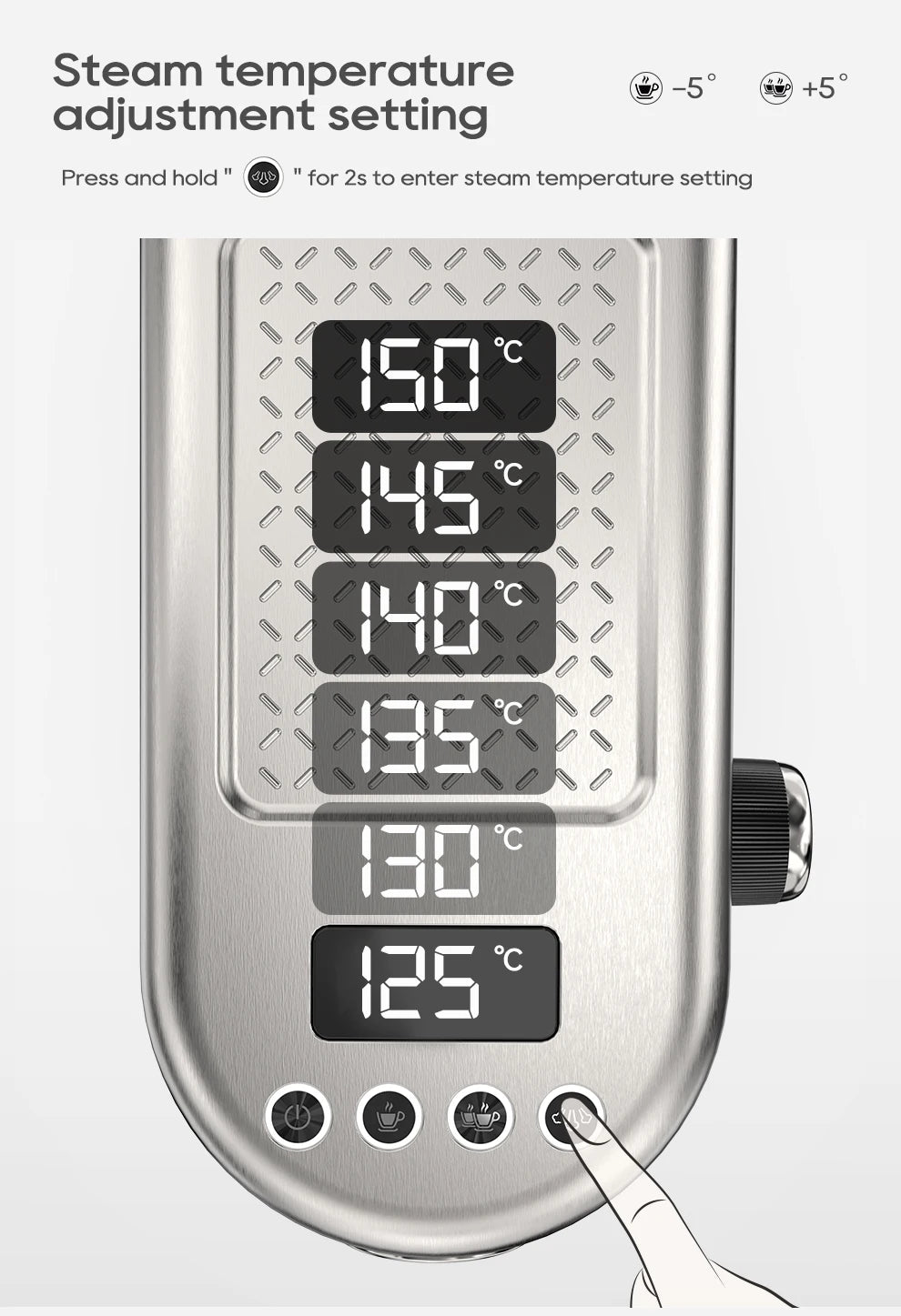 Cafetera Espresso HiBREW H10B 20 Bar Semiautomática Slim Frío y Caliente