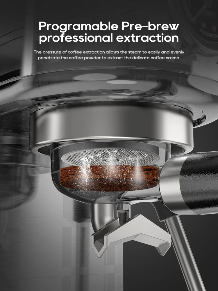 Cafetera Espresso HiBREW H10B 20 Bar Semiautomática Slim Frío y Caliente