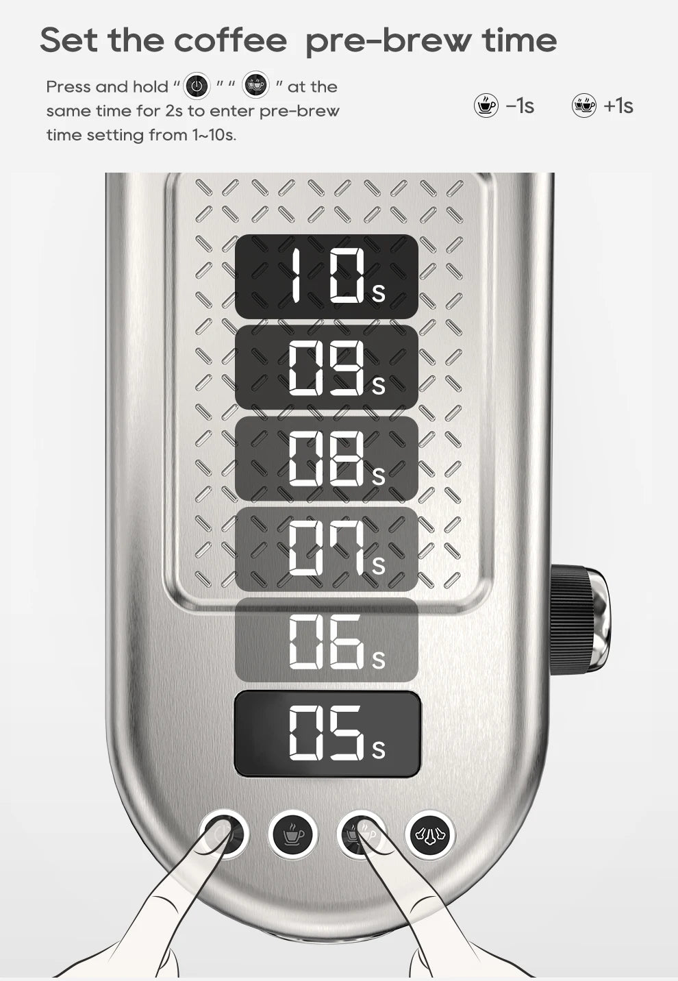 Cafetera Espresso HiBREW H10B 20 Bar Semiautomática Slim Frío y Caliente