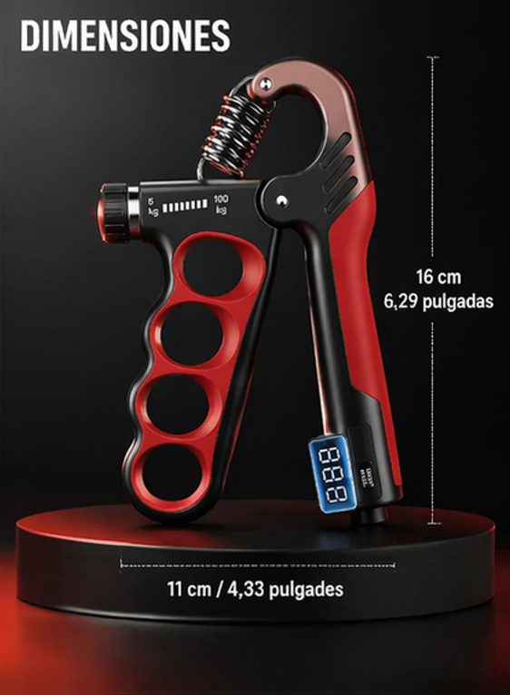 Hand Grip Ajustable 5-100kg Fortalecedor de Mano Muñeca y Antebrazo