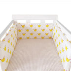 Protector de Cuna Nórdico Estrellas 200x30cm Acolchado con Cremallera
