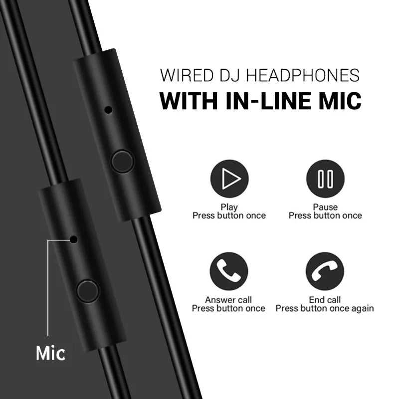 Auriculares OneOdio Pro 50 DJ HiFi con Cable y Micrófono Over Ear