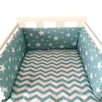 Protector de Cuna Nórdico Estrellas 200x30cm Acolchado con Cremallera