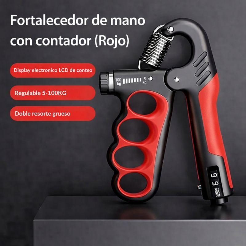 Hand Grip Ajustable 5-100kg Fortalecedor de Mano Muñeca y Antebrazo
