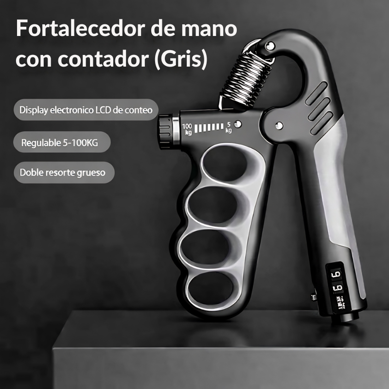 Hand Grip Ajustable 5-100kg Fortalecedor de Mano Muñeca y Antebrazo