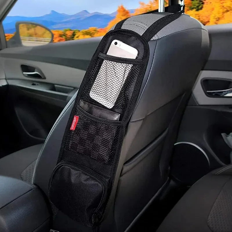 Organizador Lateral para Asiento de Coche con Bolsillos y Portaobjetos