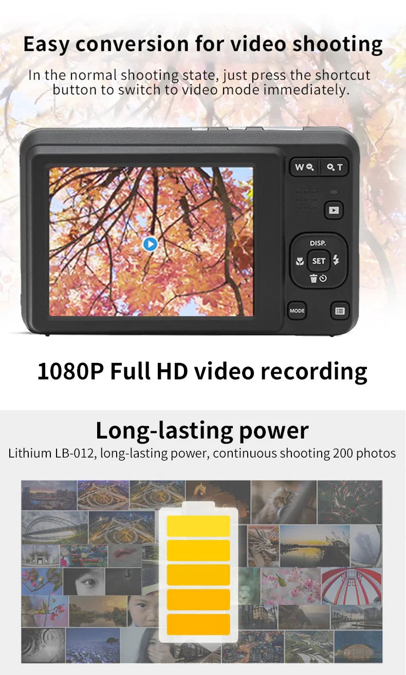 Cámara Digital Kodak PIXPRO FZ55 16MP Zoom Óptico 5X Full HD Vlogging