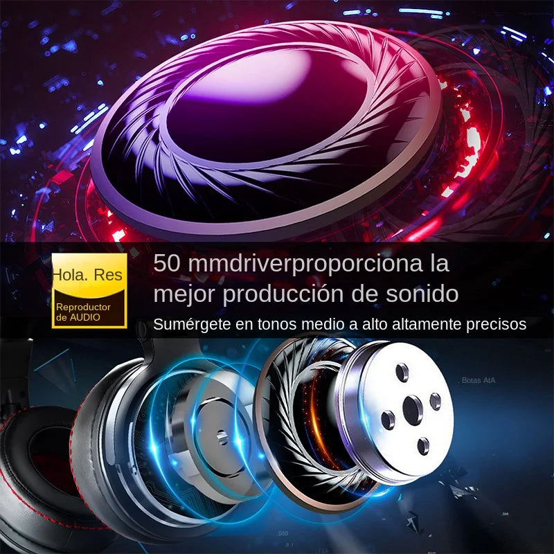 Auriculares OneOdio Pro 50 DJ HiFi con Cable y Micrófono Over Ear