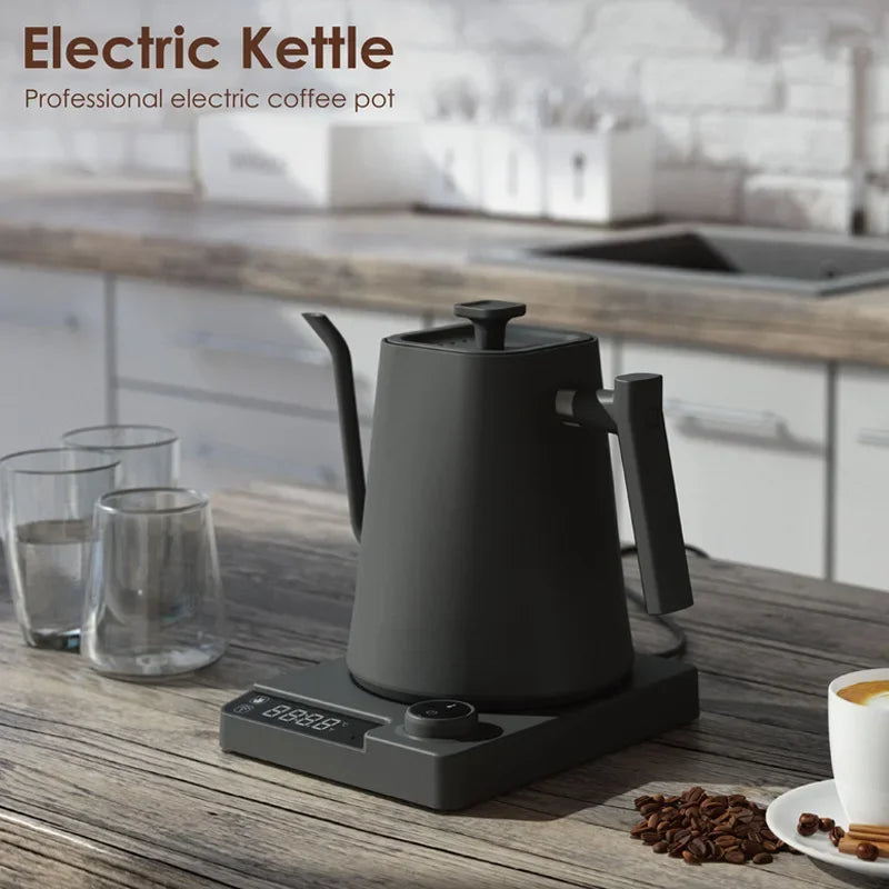Hervidor Eléctrico Gooseneck 1200W con Control de Temperatura para Café y Té