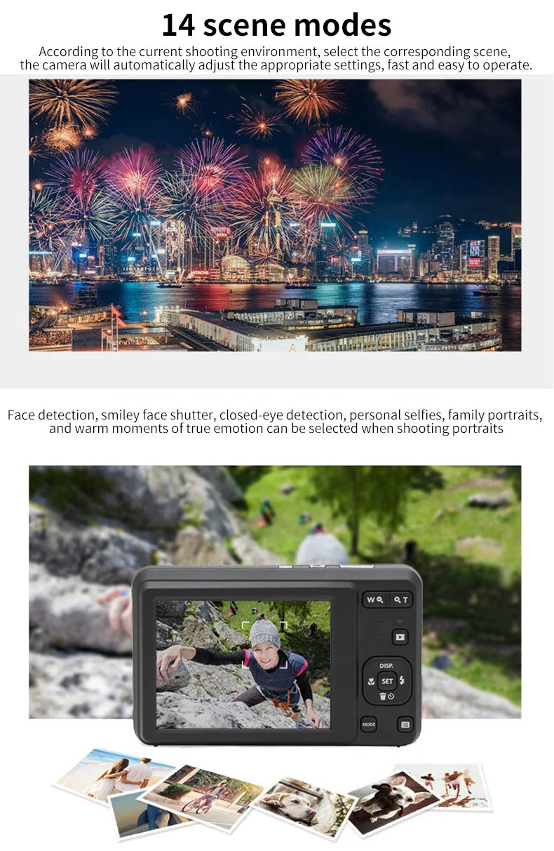 Cámara Digital Kodak PIXPRO FZ55 16MP Zoom Óptico 5X Full HD Vlogging