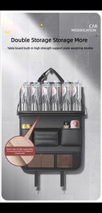 Organizador Trasero de Asiento de Coche con Mesa Plegable y Bolsillos