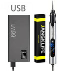 Mini Taladro Rotativo JANGKLIFE USB Inalámbrico para Grabado y DIY