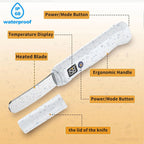 Cuchillo Eléctrico para Mantequilla Caliente Recargable USB Acero Inoxidable