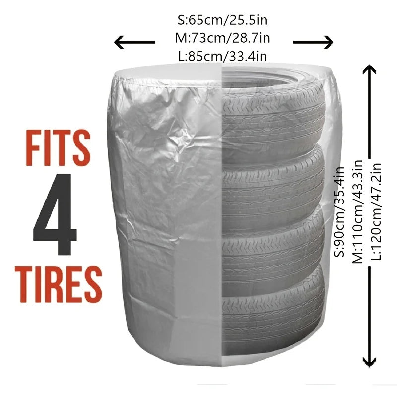 Funda para Rueda Exterior Impermeable Resistente UV Protector Neumáticos
