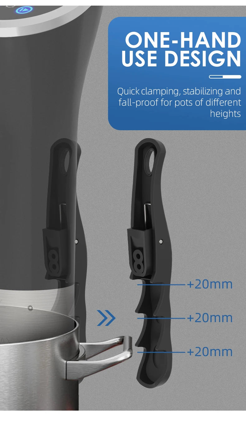 Cocinador Sous Vide Wancle 1100W Circulador de Inmersión con Pantalla LCD
