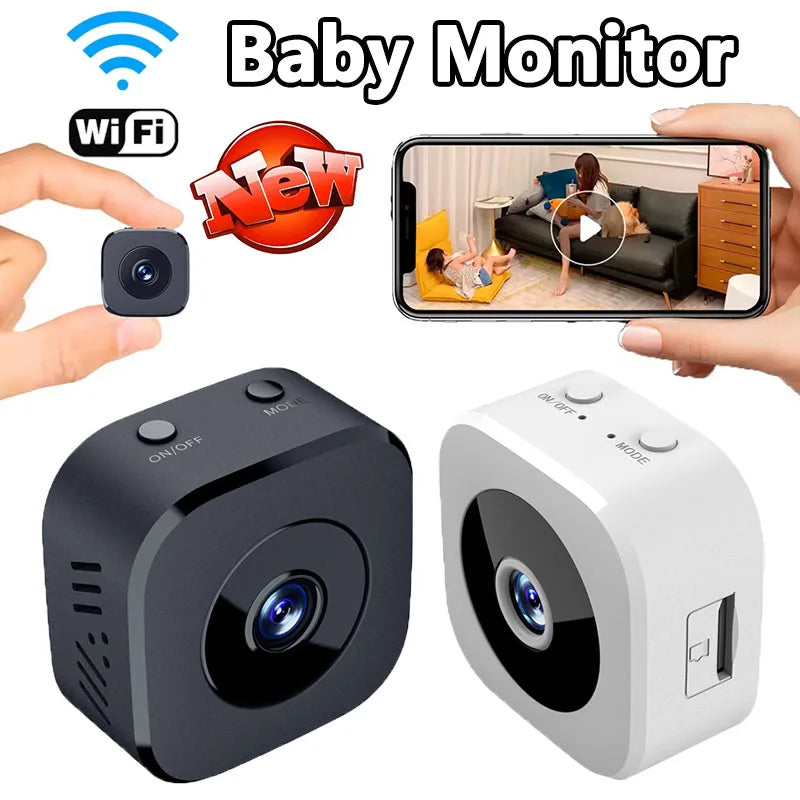 Cámara de Seguridad WiFi HD Mini Visión Nocturna Color Detección Movimiento