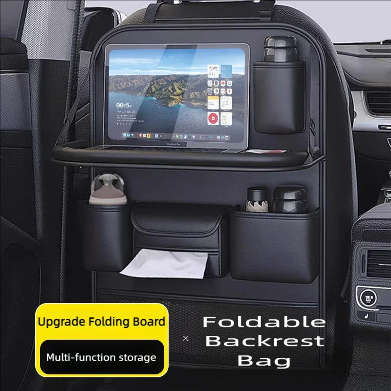 Organizador Trasero de Asiento de Coche con Mesa Plegable y Bolsillos