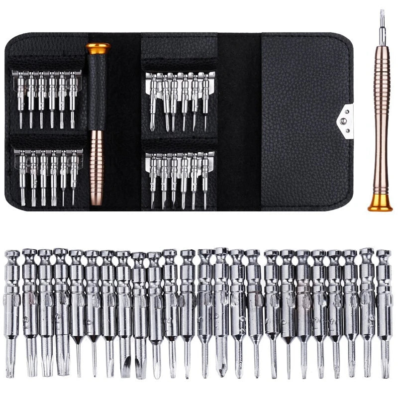 Set de Puntas de Destornillador Magnéticas Torx Phillips para Reparación
