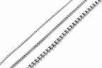 Cadena Fina de Acero Inoxidable 2MM Unisex Estilo Box Chain