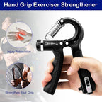 Hand Grip Ajustable 5-60kg con Contador Entrenador de Fuerza Mano y Antebrazo