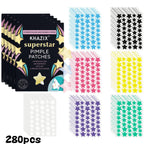Parches Antiacné Estrellas 1400 Piezas Ultrafinos Multicolor Ocultador Granitos