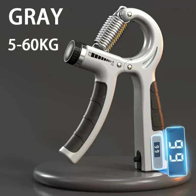 Hand Grip Ajustable 5-60kg con Contador Entrenador de Fuerza Mano y Antebrazo