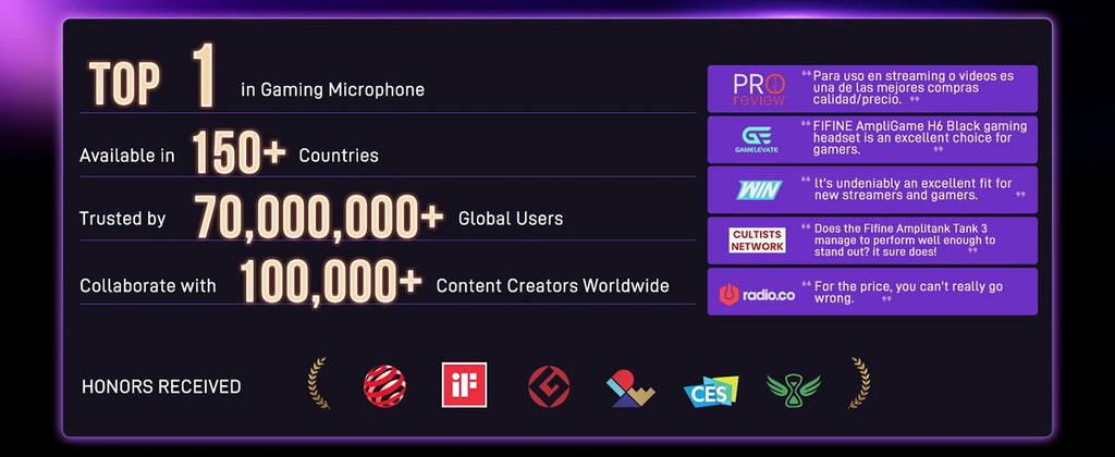 Micrófono FIFINE AmpliGame AM8 USB XLR RGB para Streaming Gaming y Grabación
