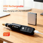 Mini Taladro Eléctrico USB Inalámbrico Herramienta Rotativa para Grabado