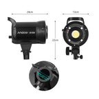 Foco LED Estudio Andoer 100W 5600K Regulable con Montura Bowens