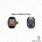 Watch Winder 3 Relojes Automáticos Caja Giratoria PU con Alimentación USB