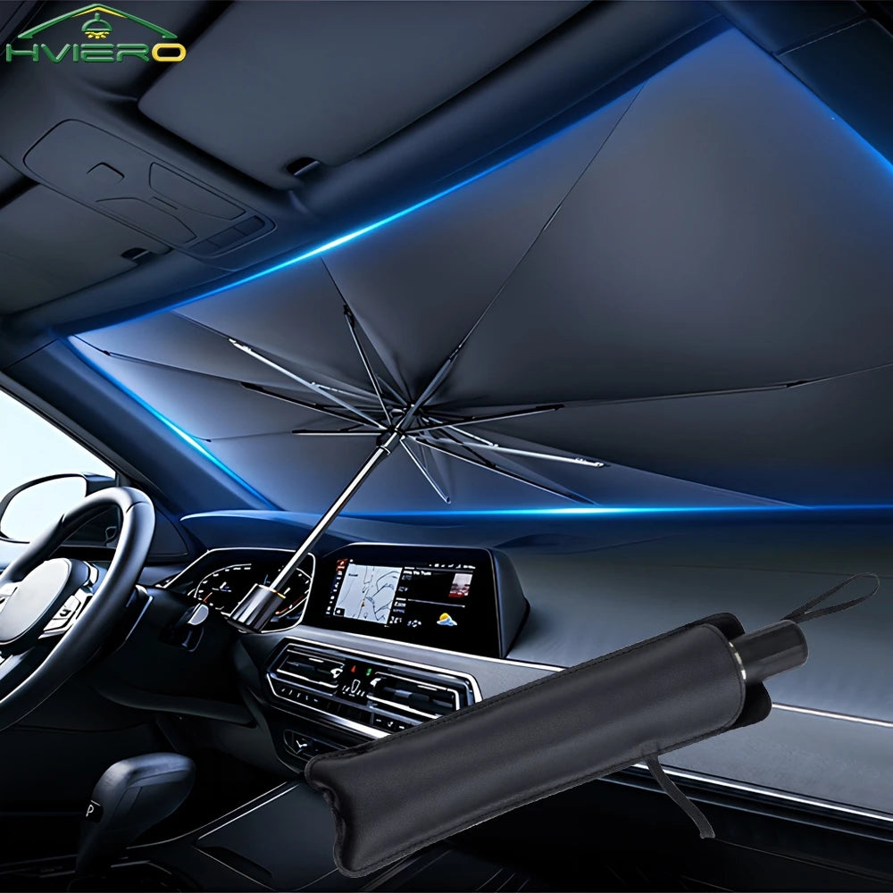 Parasol Plegable para Parabrisas de Coche Protector Solar Tipo Paraguas