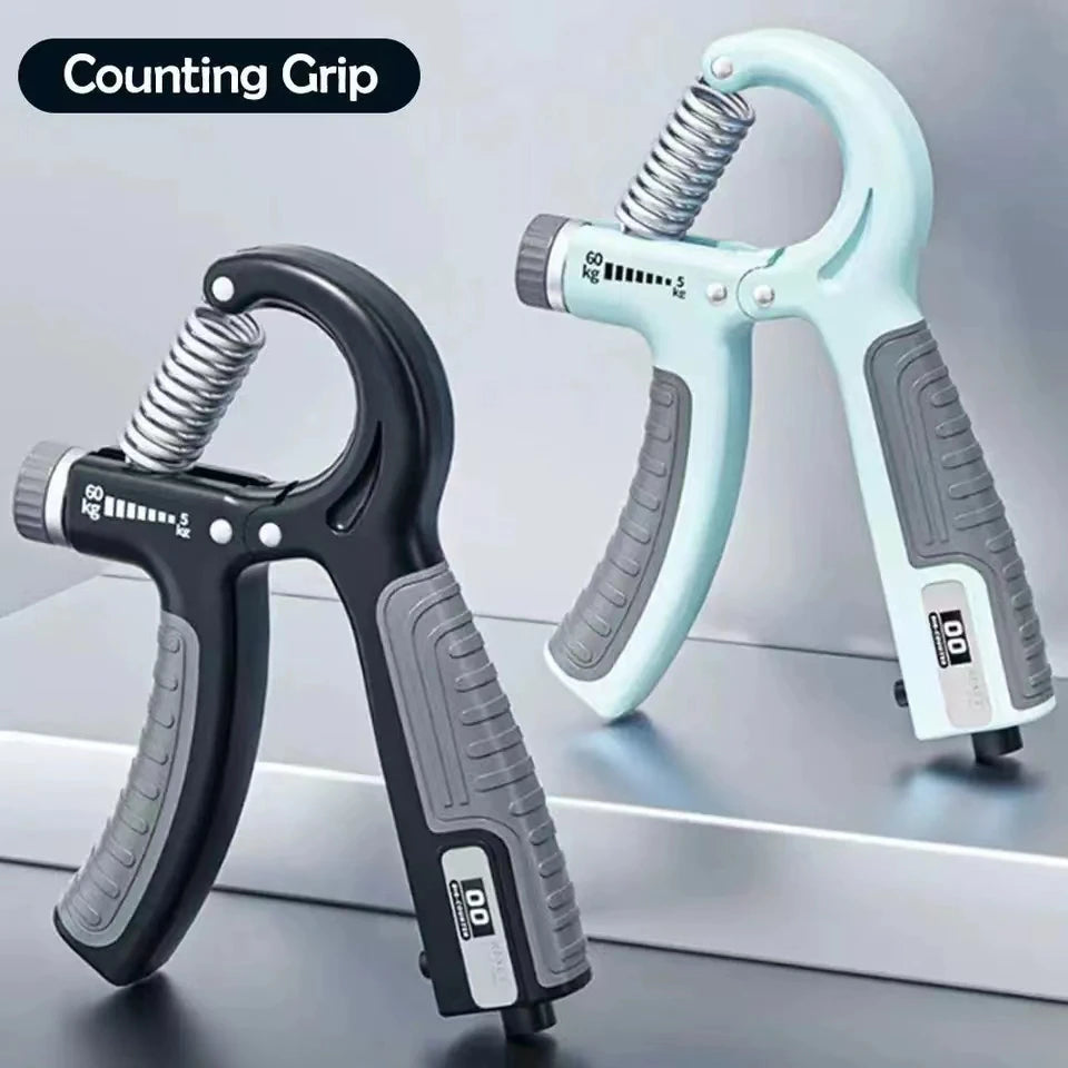 Hand Grip Ajustable 5-60kg con Contador Entrenador de Fuerza Mano y Antebrazo