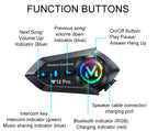 Intercomunicador Moto Y12 Pro Bluetooth con Doble Micrófono FM y Música