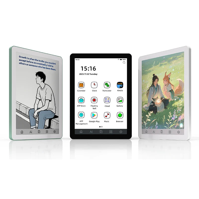 Ebook Reader Bigme B6 6” E-Ink Android 14 4GB+64GB con Luz Ajustable