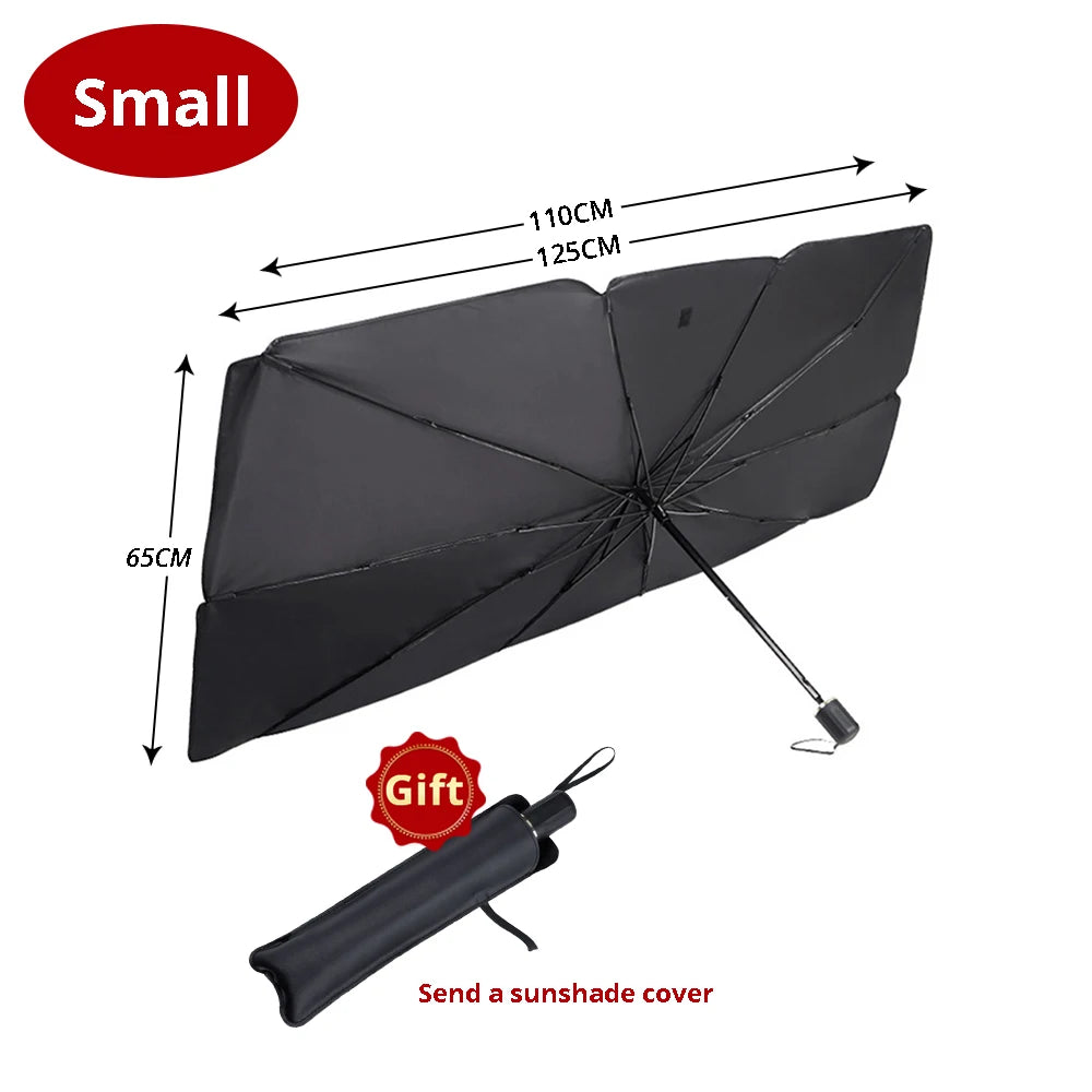 Parasol Plegable para Parabrisas de Coche Protector Solar Tipo Paraguas