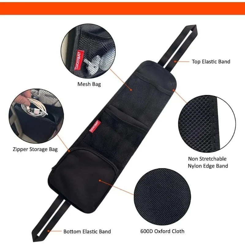 Organizador Lateral para Asiento de Coche con Bolsillos y Portaobjetos