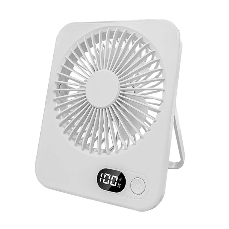 Ventilador Portátil Mini Plegable USB con 5 Velocidades para Escritorio y Pared
