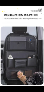 Organizador Trasero de Asiento de Coche con Mesa Plegable y Bolsillos