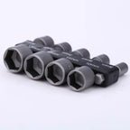 Juego de Vasos Hexagonales 9 Piezas 5-13mm con Adaptador para Taladro