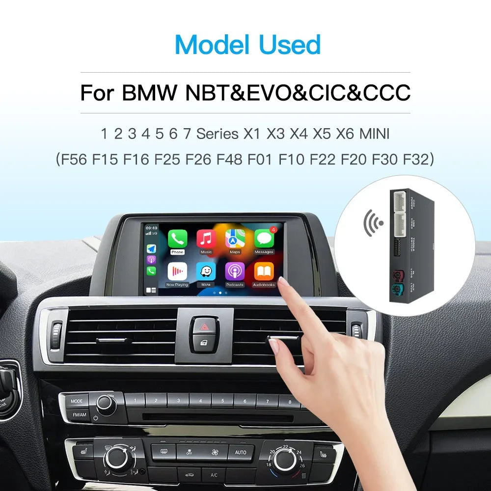 CarPlay Inalámbrico para BMW NBT EVO Serie 1-7 X1 X3 X5 MINI Plug and Play