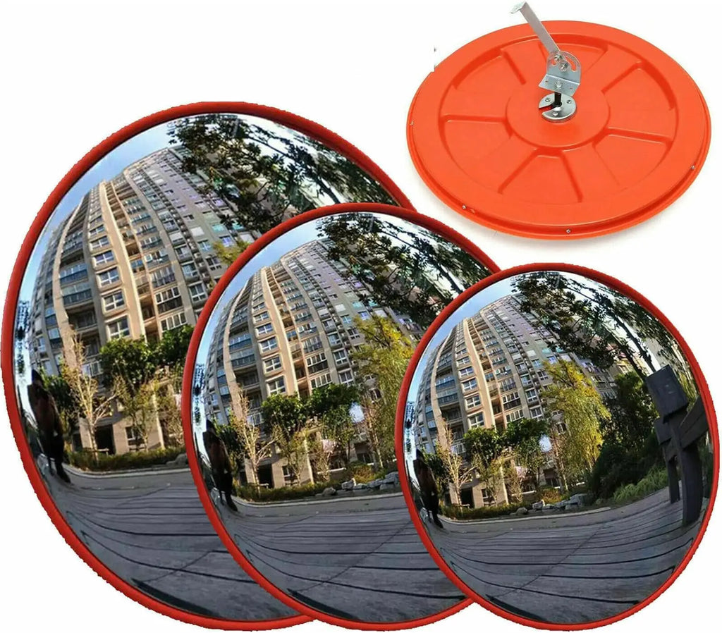 Espejo Convexo de Seguridad 130° para Tráfico y Parking con Soporte
