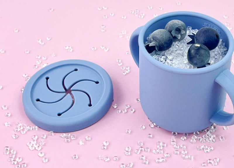 Set de Alimentación para Bebé Silicona Sin BPA con Plato Ventosa y Vaso