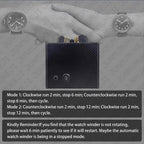 Watch Winder 3 Relojes Automáticos Caja Giratoria PU con Alimentación USB