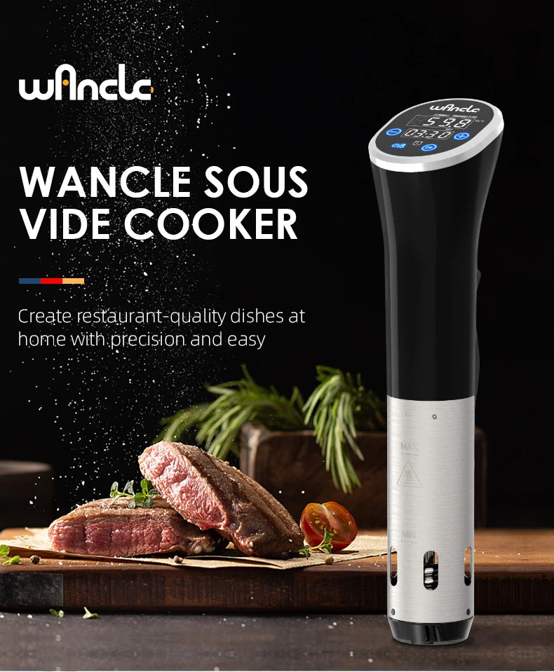 Cocinador Sous Vide Wancle 1100W Circulador de Inmersión con Pantalla LCD