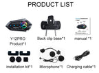Intercomunicador Moto Y12 Pro Bluetooth con Doble Micrófono FM y Música