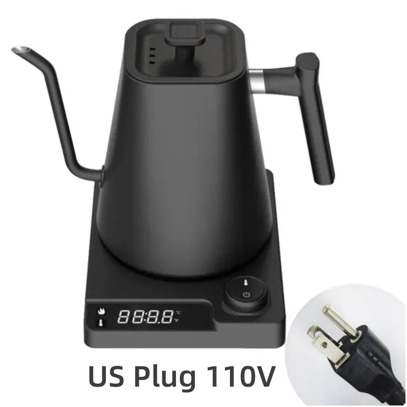 Hervidor Eléctrico Gooseneck 1200W con Control de Temperatura para Café y Té