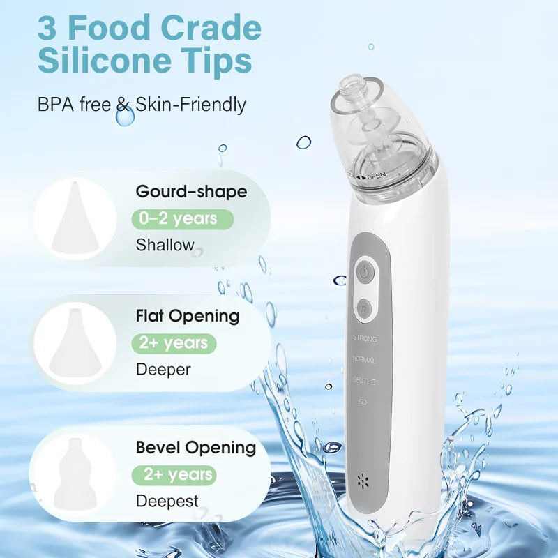 Aspirador Nasal Eléctrico para Bebé Recargable Anticongestión 2025